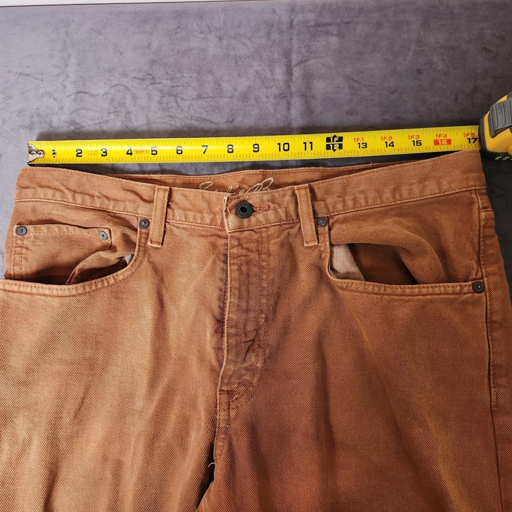 Eddie Bauer Men Vintage Jeans 33x34 Actual 33x32.5 Brown Cotton Denim Straight - Picture 9 of 15